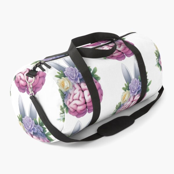 Item preview, Floral brain with bunny ears cute surreal art designed and sold by olenapetol.