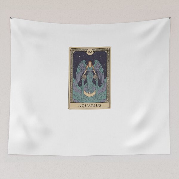 Item preview, Aquarius Tarot Angel Zodiac Card designed and sold by ChaaiTee.
