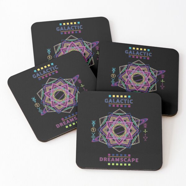 Item preview, Galactic Dreamscape – Neon Cosmic Mandala designed and sold by Dogandesighn.