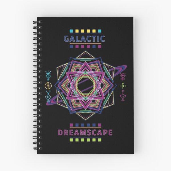Item preview, Galactic Dreamscape – Neon Cosmic Mandala designed and sold by Dogandesighn.