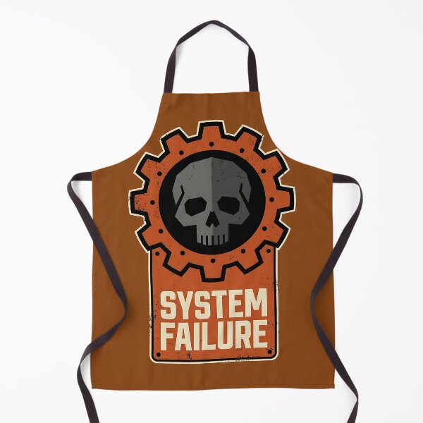 Item preview, Vintage Industrial "SYSTEM FAILURE" Gear Warning Art designed and sold by Mora Atelier Designs.