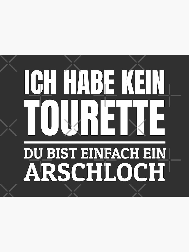"Tourette Witze Lustige Tourette Syndrom Sprüche " Sticker von