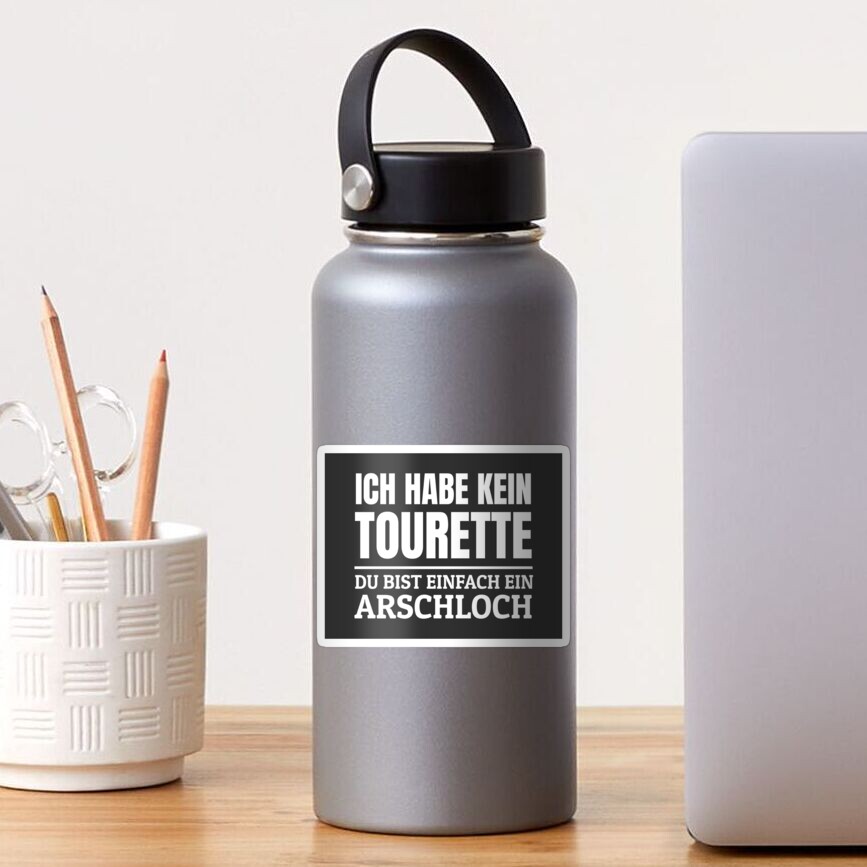 "Tourette Witze Lustige Tourette Syndrom Sprüche " Sticker von