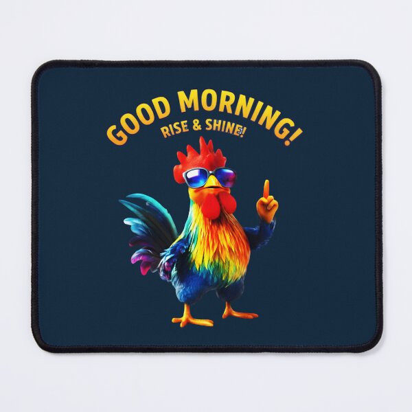 Item preview, Good Morning Rise And Shine Cool Rooster designed and sold by Dakson Design - Fantasy Art.
