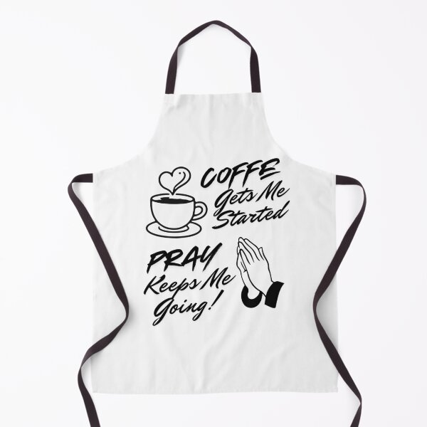 Item preview, Coffee gets me started, prayer keeps me going | Taza y camiseta cristiana con frase divertida designed and sold by kmiDigitalHub.