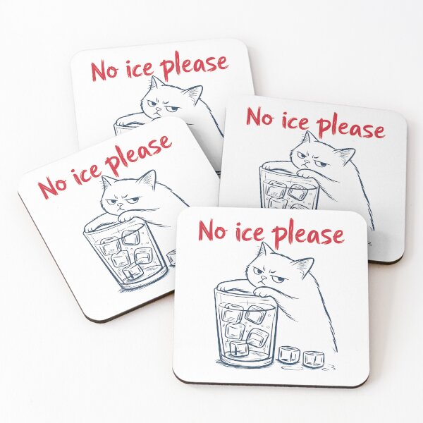 Item preview, Cat No Ice Please Meme Cute Sarcastic Cat Design designed and sold by InkStormPro.