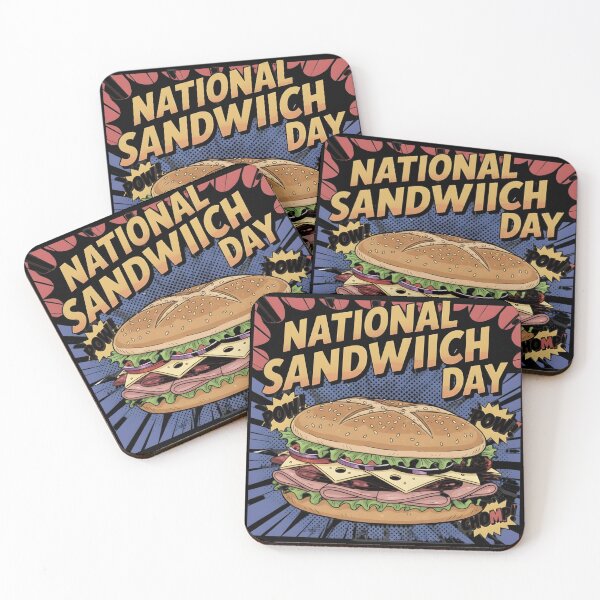 Item preview, National Sandwich Day Pop Art – Comic Style Deli Sandwich Illustration designed and sold by YYoYY.