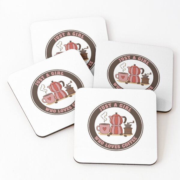 Item preview, Just a Girl Who Loves Coffee designed and sold by MANA-Goods.