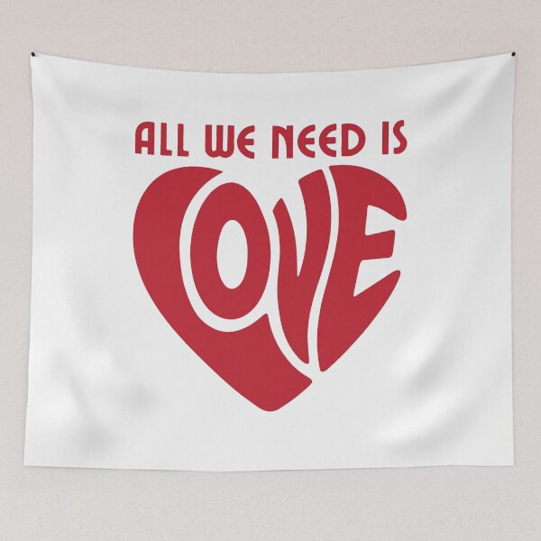 Item preview, All We Need Is Love Timeless Positive Quote designed and sold by CleanDecor.