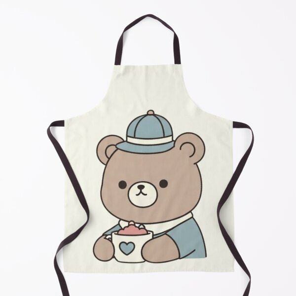 Item preview, Cute Bear Drinking Tea – Kawaii Teddy Illustration with Hat and Cozy Mug designed and sold by soletstudio.