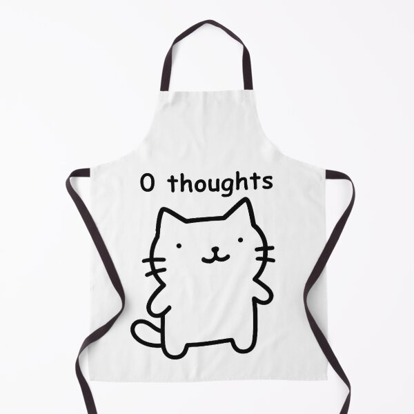 Item preview, 0 Thoughts - Cat Meme designed and sold by Print Goblins.