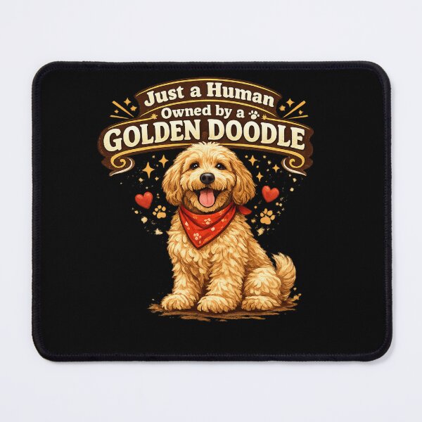 Item preview, Just A Human Owned By A Golden Doodle designed and sold by Tender Flower Clothing.