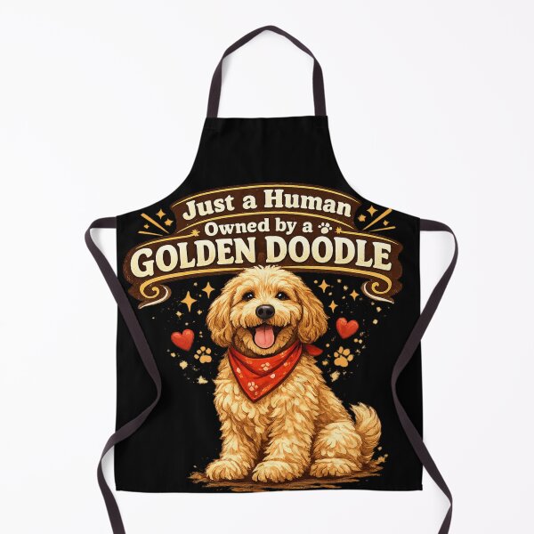 Item preview, Just A Human Owned By A Golden Doodle designed and sold by Tender Flower Clothing.