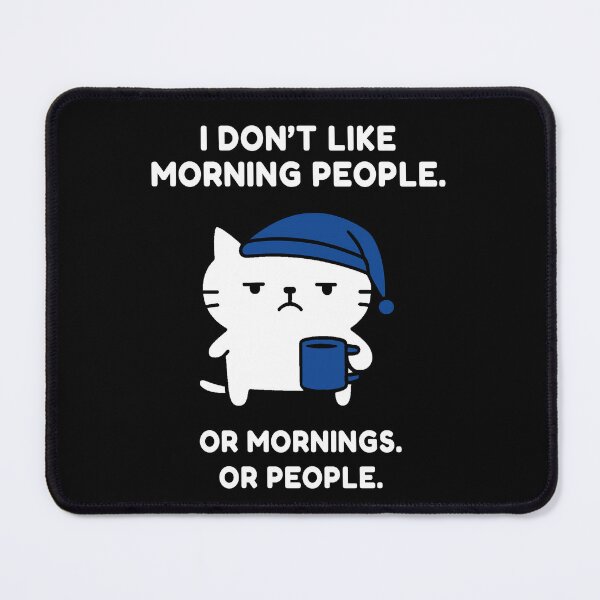 Item preview, Grumpy Sleepy Cat - Cat Meme designed and sold by Print Goblins.