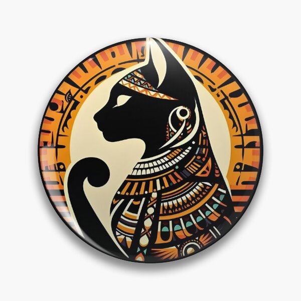 Item preview, Enigmatic Bastet: Egyptian Black Cat Art designed and sold by Egyptology.