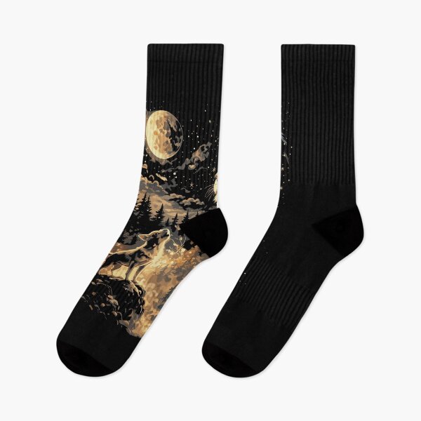 Item preview, Wild Spirit Lion - Celestial Forest and Wolf Double Exposure designed and sold by Evaevonechi.