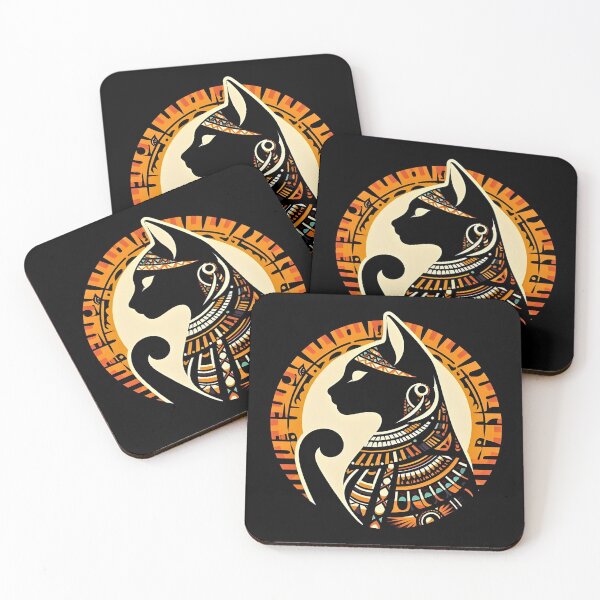 Item preview, Enigmatic Bastet: Egyptian Black Cat Art designed and sold by Egyptology.