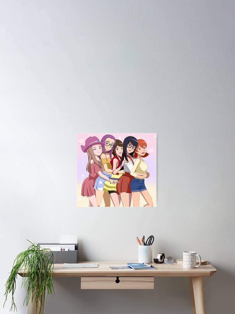 Digimon Adventure tri girls Tapestry by JubiaMaJo