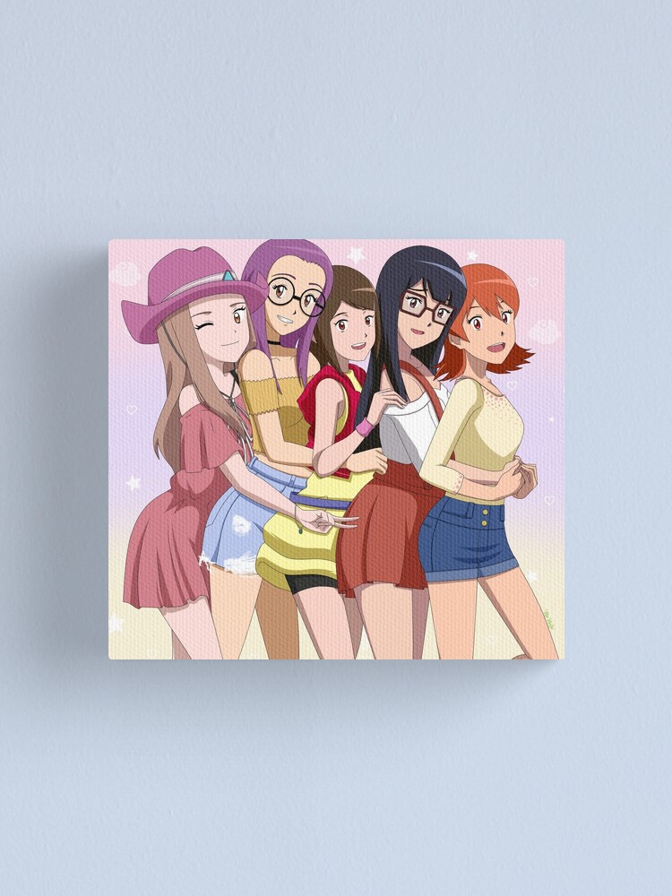 Digimon Adventure tri girls Tapestry by JubiaMaJo