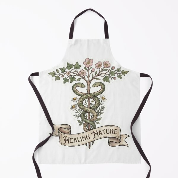 Item preview, Healing Nature - Floral Caduceus Medical Symbol designed and sold by Medoodles.