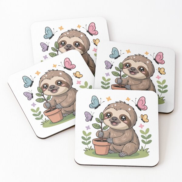 Item preview, Sloth with Butterflies designed and sold by jkrphoto.