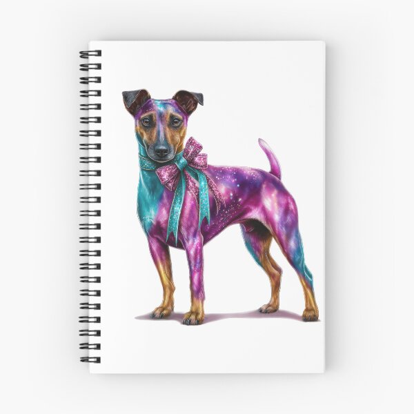 Item preview, Fantasy terrier dog with bow colorful art designed and sold by olenapetol.