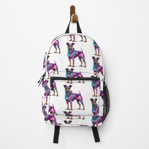Item preview, Fantasy terrier dog with bow colorful art designed and sold by olenapetol.