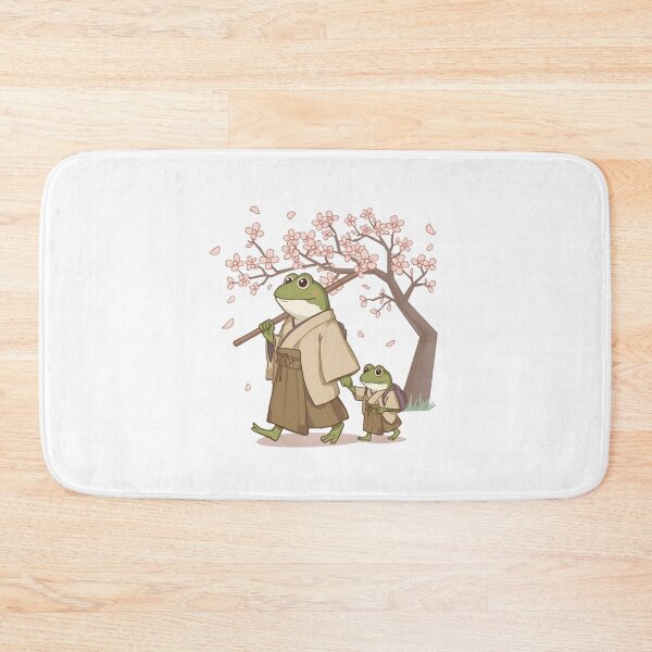 Item preview, Frog & Toad Samurai Frogs Walking in Spring Cherry Blossoms designed and sold by SOUFIANE1991.