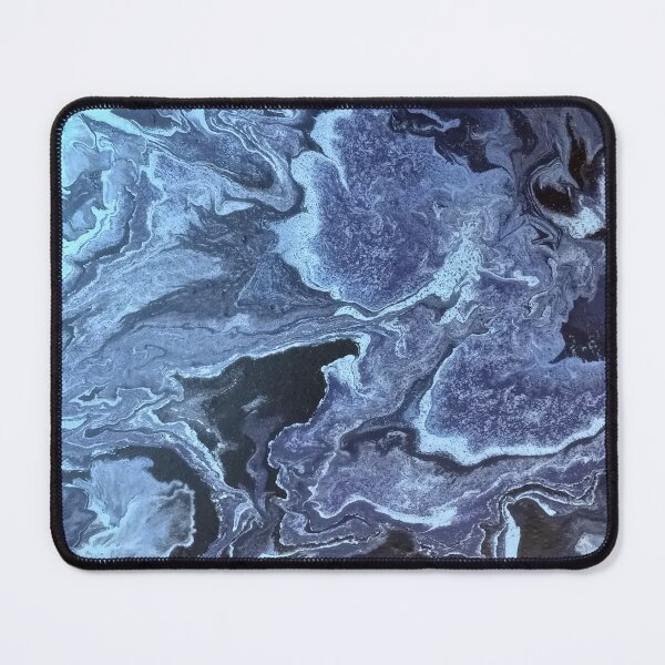 Item preview, Dark and Wavy Abstract Marbled Acrylic Pour designed and sold by LittleBitsofMads.