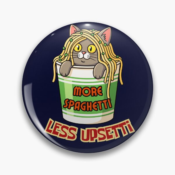 Item preview, Funny Cat More Spaghetti Less Upsetti Italian Food Lover designed and sold by Zayavca.