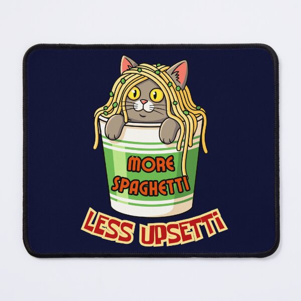 Item preview, Funny Cat More Spaghetti Less Upsetti Italian Food Lover designed and sold by Zayavca.