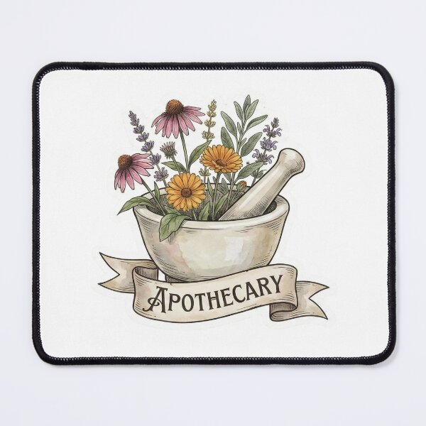 Item preview, Apothecary Vintage Mortar & Pestle - Floral Pharmacy designed and sold by Medoodles.