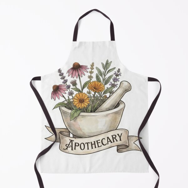 Item preview, Apothecary Vintage Mortar & Pestle - Floral Pharmacy designed and sold by Medoodles.