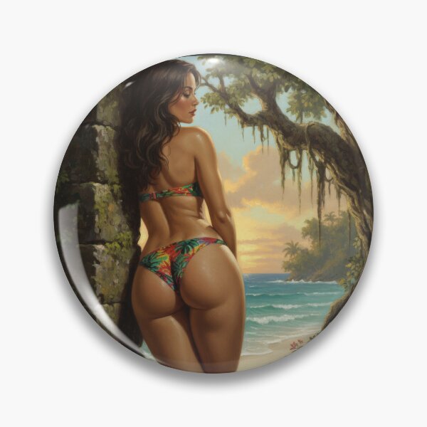 Item preview, Young Latina having a good time at the beach designed and sold by Chubby Chase.