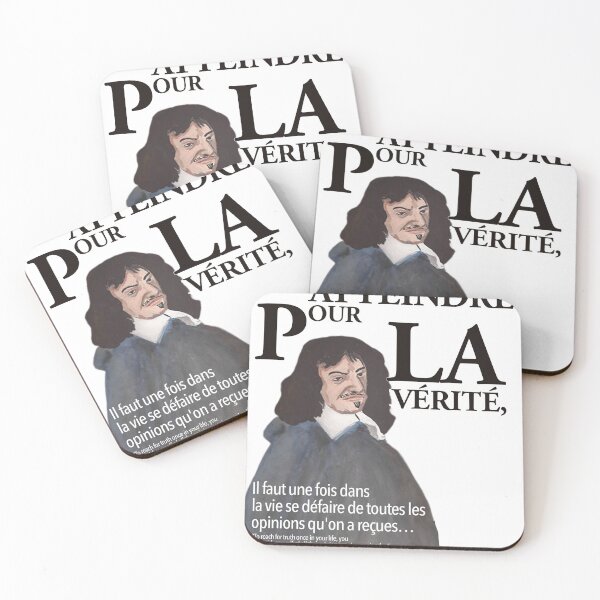 Item preview, Descartes Philosophy Shirt – Atteindre pour la Vérité Quote designed and sold by cjulien27.