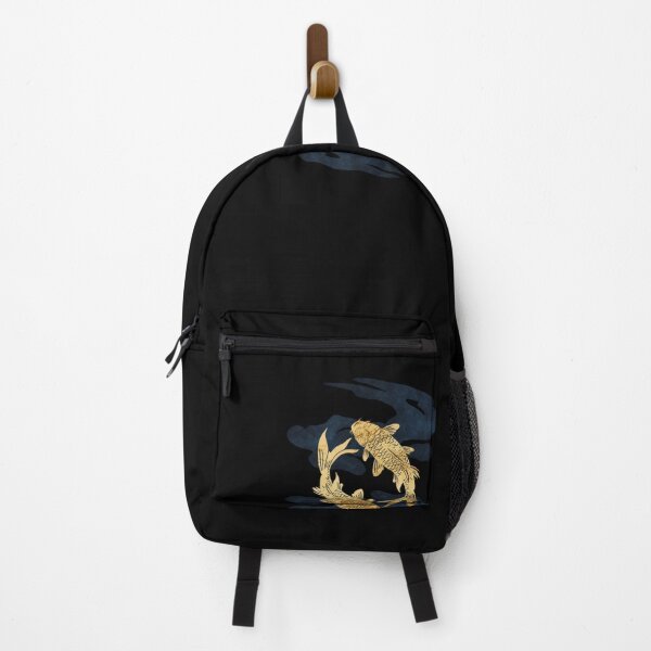 Item preview, Golden Koi Fish Circle Black Ink Pond designed and sold by SignumShop.