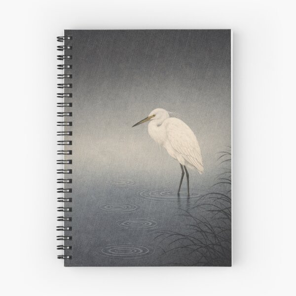 Item preview, White Egret in Drizzle — Grey Sky Fade designed and sold by Planthem.
