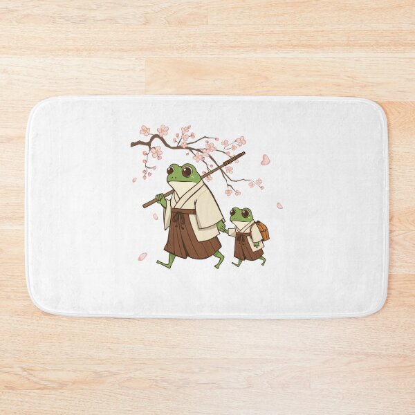 Item preview,  Frog & Toad Samurai Frogs Walking in Spring Cherry Blossoms designed and sold by SOUFIANE1991.