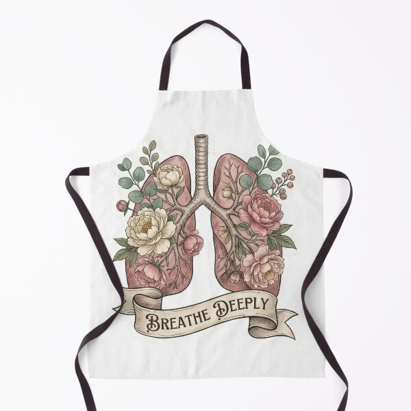 Item preview, Breathe Deeply - Floral Anatomical Lungs Sticker designed and sold by Medoodles.
