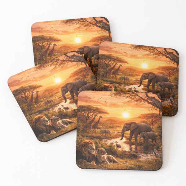 Item preview, Golden Sunset in the African Savanna designed and sold by JuViRo.