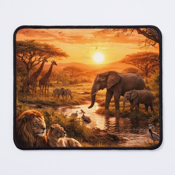 Item preview, Golden Sunset in the African Savanna designed and sold by JuViRo.
