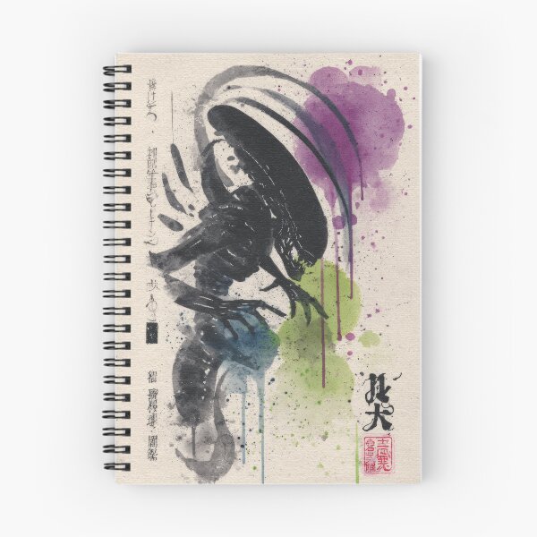 Item preview, Xenomorph Sumi-e  designed and sold by AnimeArsenalPrints.