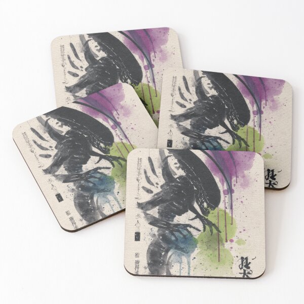 Item preview, Xenomorph Sumi-e  designed and sold by AnimeArsenalPrints.