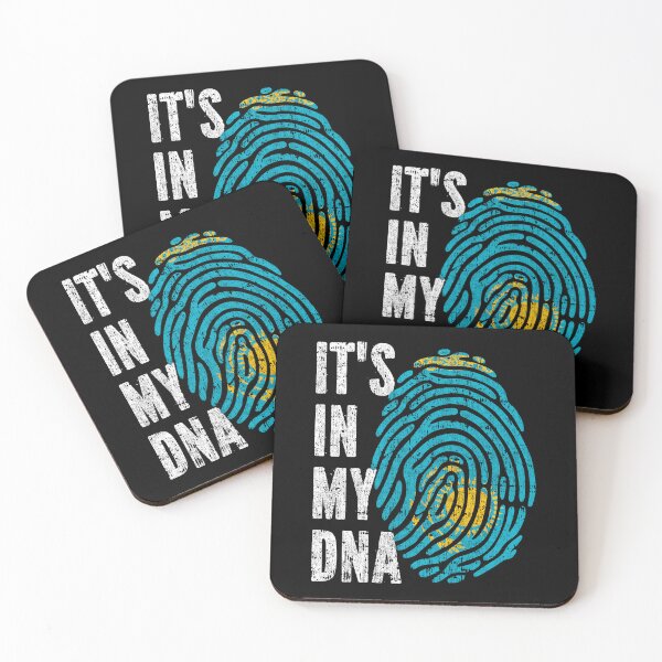 Item preview, IT'S IN MY DNA Kazakhstan Flag Roots designed and sold by CosmoKitsch.