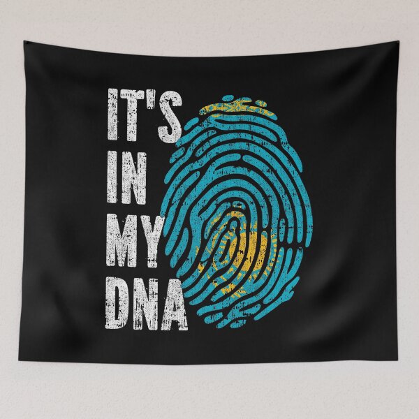 Item preview, IT'S IN MY DNA Kazakhstan Flag Roots designed and sold by CosmoKitsch.
