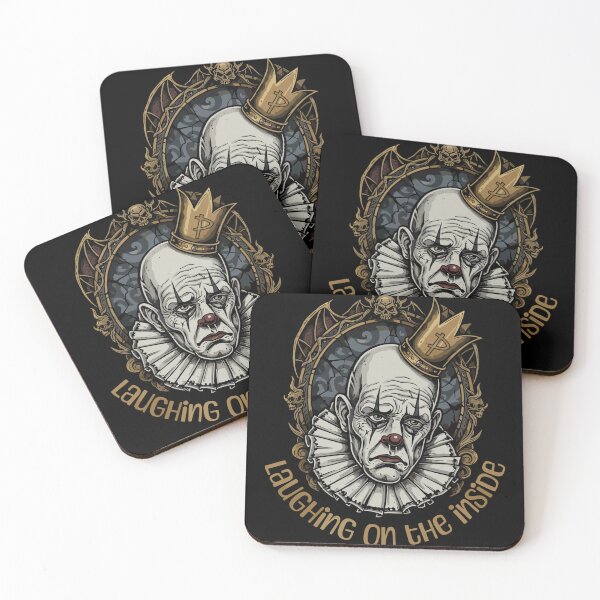 Item preview, Laughing On The Inside - Sad Clown King Gothic Art designed and sold by Evaevonechi.