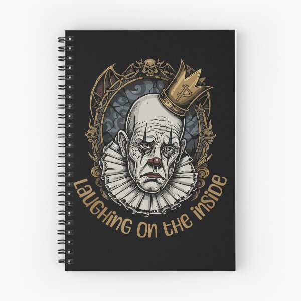 Item preview, Laughing On The Inside - Sad Clown King Gothic Art designed and sold by Evaevonechi.