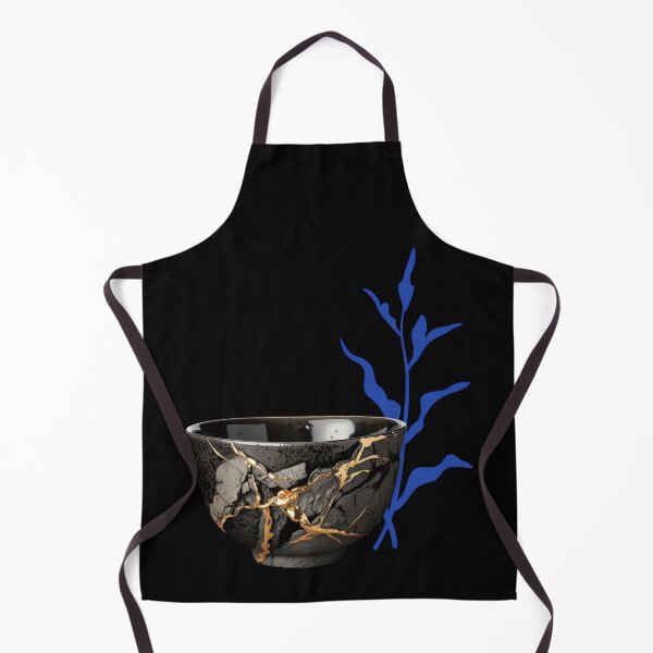 Item preview, Dark Kintsugi Pottery Gold Repair Wabi Sabi designed and sold by SignumShop.