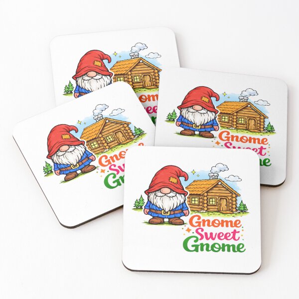 Item preview, Gnome Sweet Gnome – Cozy Woodland Gnome Cabin Illustration designed and sold by Moriarty's Digital Visions.