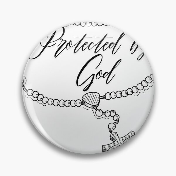 Item preview, Protected by God | Christian Rosary Design designed and sold by kmiDigitalHub.
